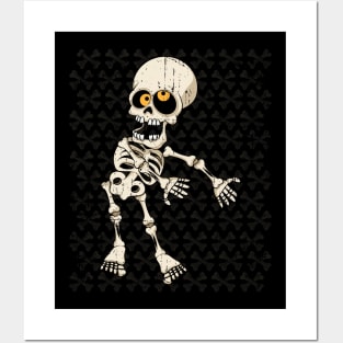 Floss Like A Boss Dancing Skeleton Halloween Gift Posters and Art